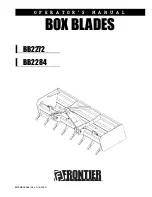 Frontier BB2272 Operator'S Manual preview