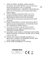 Preview for 31 page of Frontier FCT100 User Manual