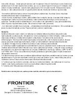 Предварительный просмотр 30 страницы Frontier FMS100 User Manual