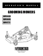 Frontier GM1048E Operator'S Manual предпросмотр