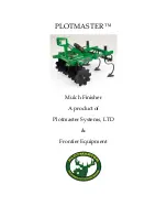 Предварительный просмотр 2 страницы Frontier PLOTMASTER MF1204 Operator'S Manual