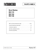 Preview for 17 page of Frontier RB1172 Operator'S Manual