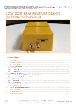 Предварительный просмотр 1 страницы Frontier SKYTRAQ VENUS 838 Manual