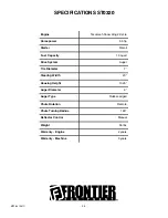 Предварительный просмотр 36 страницы Frontier ST0320 Operator'S Manual