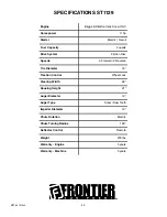 Preview for 60 page of Frontier ST0726 Operator'S Manual