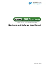 FrontLine BPA LOW ENERGY Hardware User Manual preview