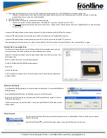 Preview for 2 page of FrontLine ComProbe USB 2.0 Quick Start Manual