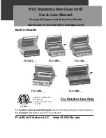 Preview for 1 page of FrontLine FLO-3BL Use & Care Manual