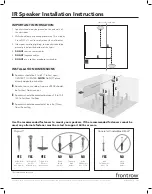 Preview for 1 page of FrontRow IR Speaker Installation Instructions