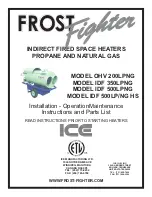 Frost Fighter IDF 350LPNG Installation - Operation/Maintenance Instructions And Parts List preview