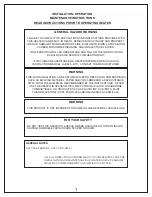 Preview for 3 page of Frost Fighter IDF 350LPNG Installation - Operation/Maintenance Instructions And Parts List