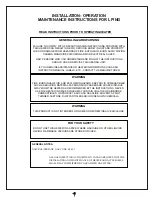 Preview for 5 page of Frost Fighter IDH200QR LP/NG Installation, Operation & Maintenance Instructions Manual