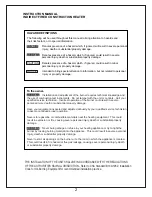 Preview for 3 page of Frost Fighter IHS 1500 Installation, Operation, Maintenance  Instructions & Parts List