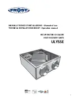 Preview for 1 page of Frost Italy ULYSSE 1000-E Operation Manual