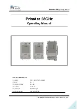 FRTek PrimAer 28 Operating Manual preview