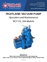 Preview for 1 page of Fruitland RCF 1200 Operation And Maintenance