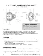 Предварительный просмотр 20 страницы Fruitland RCF 1200 Operation And Maintenance