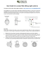 Preview for 1 page of Frux Home and Yard Lunaxia User Manual