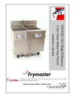 Preview for 1 page of Frymaster COOL ZONE SERIES *8196329* User Manual