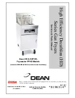 Preview for 1 page of Frymaster Dean FPHD Service & Parts Manual