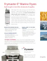 Frymaster Enodis E4 Specification Sheet preview