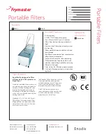 Frymaster Enodis PF50R Specifications preview