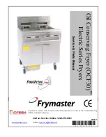 Frymaster FootPrint PRO OCF30 Series Service & Parts Manual preview