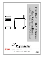 Frymaster Gas Rethermalizers FBR18 Series Installation And Operation Manual предпросмотр