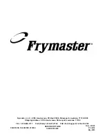 Предварительный просмотр 62 страницы Frymaster Gas Rethermalizers FBR18 Series Installation And Operation Manual