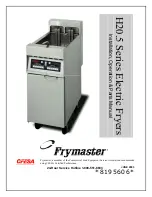 Preview for 1 page of Frymaster H20.5 SERIES Installation & Operation Manual