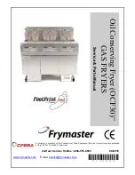 Preview for 1 page of Frymaster OCF30 Series Service & Parts Manual