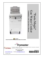 Preview for 1 page of Frymaster Pasta Magic Installation And Operation Manual