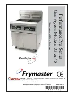 Frymaster PERFORMANCE PRO SERIES 35 Service And Parts Manual preview