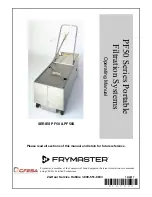 Предварительный просмотр 1 страницы Frymaster PF50 Series Operating Manual