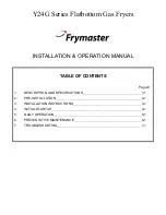 Preview for 4 page of Frymaster YSCFC24 Series Installation & Operation Manual