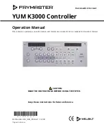 Предварительный просмотр 1 страницы Frymaster YUM K3000 Operation Manual