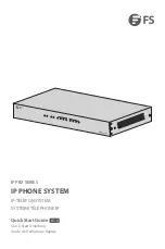 FS IP PBX Series Quick Start Manual preview