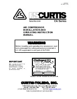 FScurtis CA series Installation And Operating Instruction Manual preview