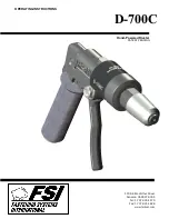 FSI D-700C Operating Instructions Manual preview