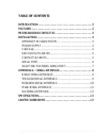 Preview for 2 page of FSK Hawk Installation & Operation Manual