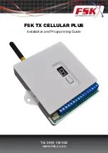 FSK TX Cellular Plus Installation And Programming Manual preview