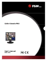 Preview for 1 page of FSM Colibri Grande PRO User Manual