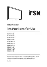 Предварительный просмотр 1 страницы FSN FS-E2101D Instructions For Use Manual