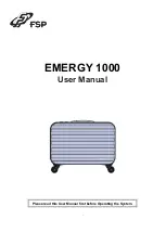 FSP Technology EMERGY 1000 User Manual preview