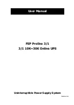 FSP Technology Proline 3/1 10K User Manual preview