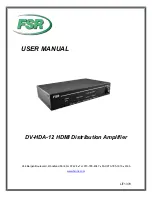 FSR DV-HDA-12 User Manual preview