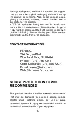 Preview for 5 page of FSR DV-HDA-12AUD Manual