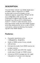 Preview for 10 page of FSR DV-HDA-12AUD Manual