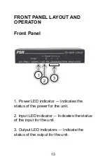 Preview for 13 page of FSR DV-HDA-12AUD Manual