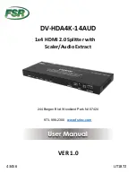 FSR DV-HDA4K-14AUD User Manual preview